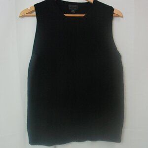 J.Crew Italian Cashmere Sleeveless Knit Top Black Size XL